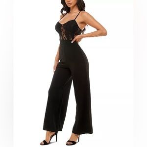Medium Almost Lace-Bodice Jumpsuit